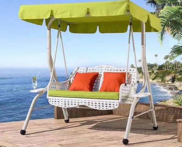 HIgh quality garden two seater swing luxury garden rattan swings