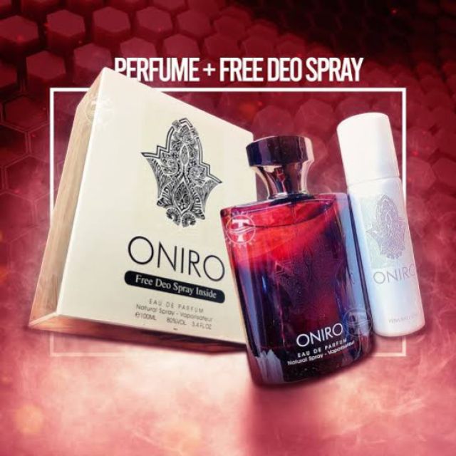 ONIRO EAU PERFUM with free Deo spray